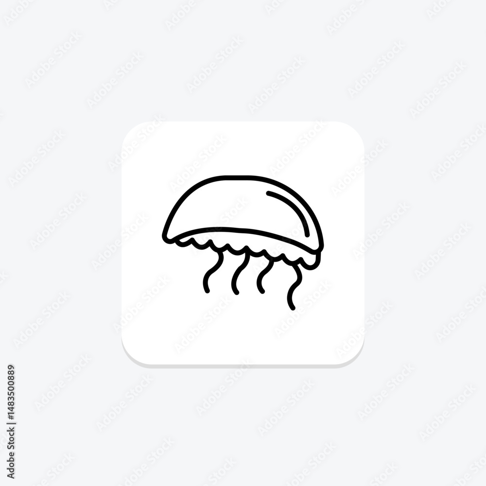 Obraz premium Portuguese Man O' War, vector, pixel perfect, illustrator file