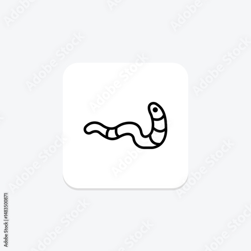 Bristle Worm, vector, pixel perfect, illustrator file