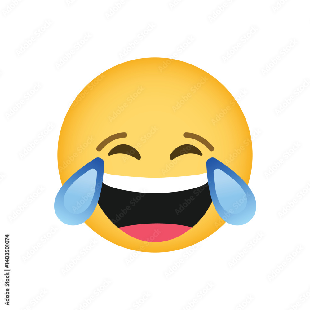 Obraz premium Smiling face emoji Reactions for Social Network.