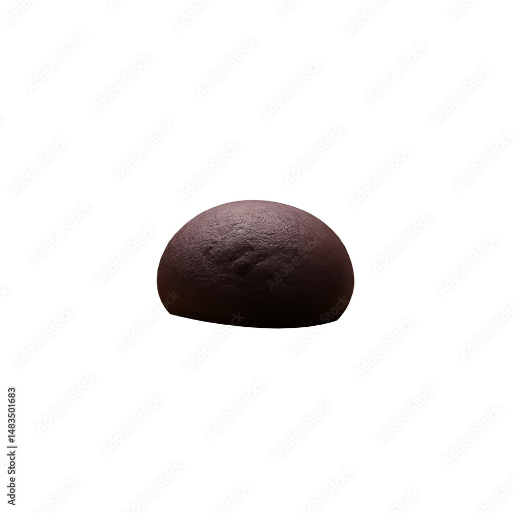 Fototapeta premium A 3D rendering of a dark brown object