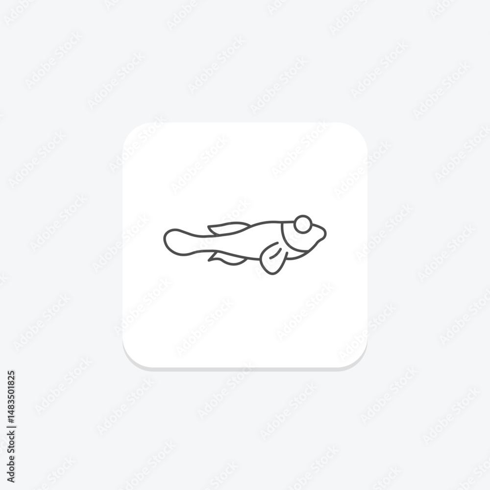 Fototapeta premium Blenny, vector, pixel perfect, illustrator file