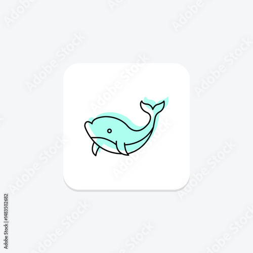 Whale, vector, pixel perfect, illustrator file