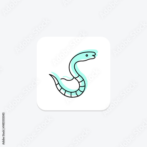 Sea Snake, vector, pixel perfect, illustrator file