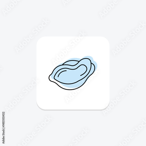 Oyster, vector, pixel perfect, illustrator file