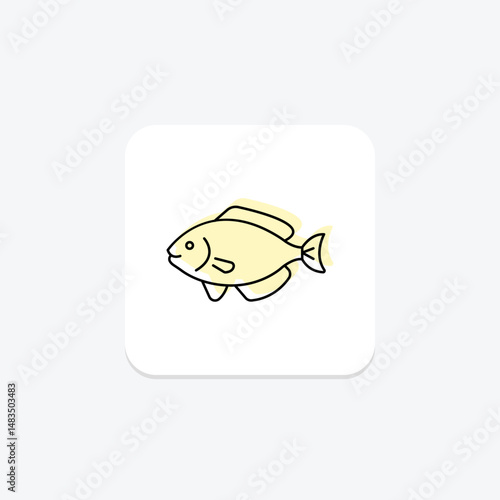 Halibut, vector, pixel perfect, illustrator file
