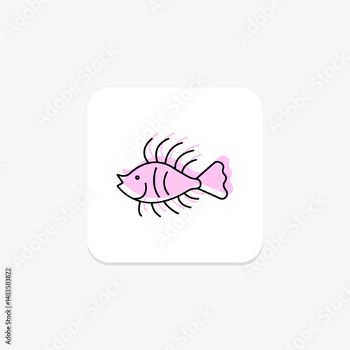 Lionfish, vector, pixel perfect, illustrator file