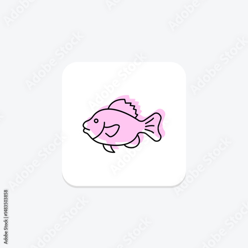 Frogfish, vector, pixel perfect, illustrator file