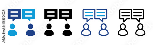 Discussion icon sheet multiple style collection