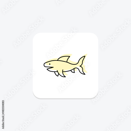 Frilled Shark, vector, pixel perfect, illustrator file