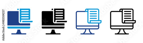 Computer icon sheet multiple style collection