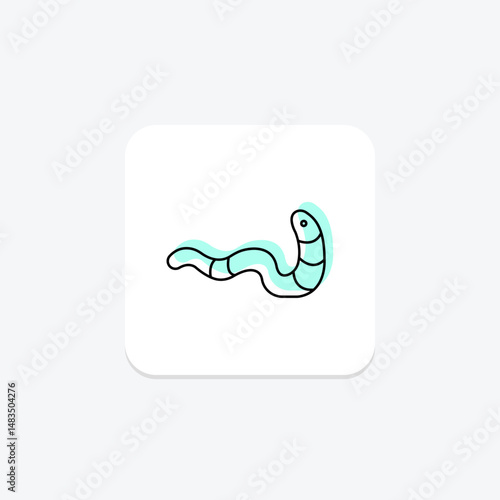 Bristle Worm, vector, pixel perfect, illustrator file