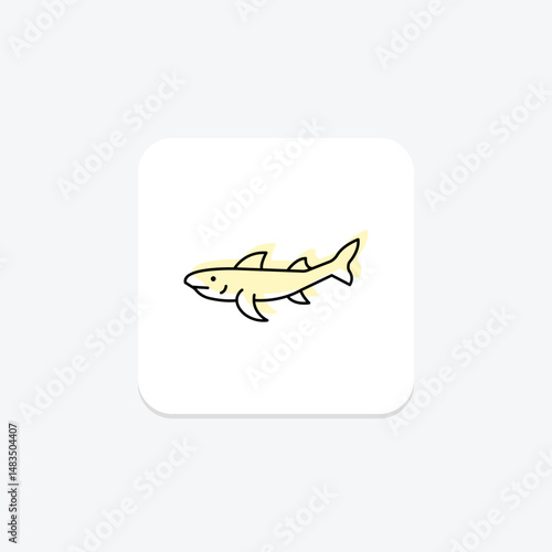 Bamboo Shark, vector, pixel perfect, illustrator file