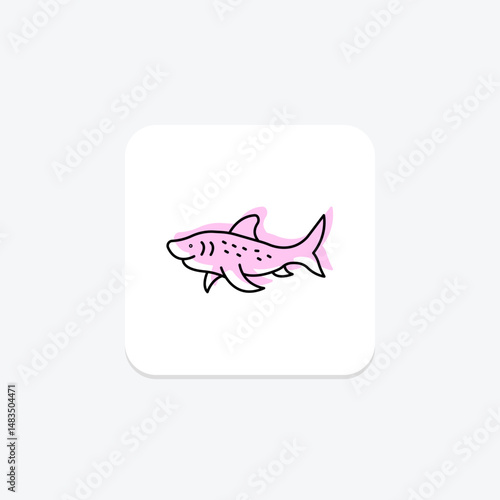Zebra Shark, vector, pixel perfect, illustrator file