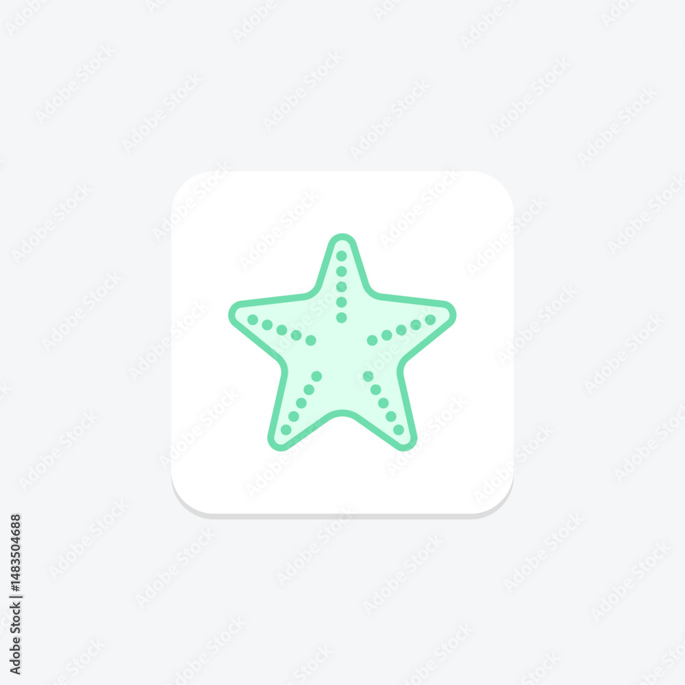 Obraz premium Starfish, vector, pixel perfect, illustrator file