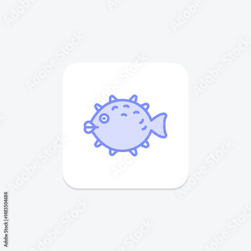 Pufferfish, vector, pixel perfect, illustrator file
