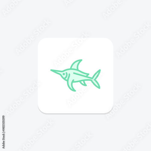 Swordfish, vector, pixel perfect, illustrator file