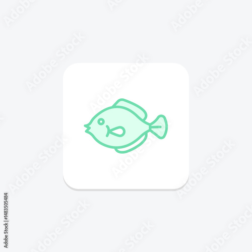 Flounder, vector, pixel perfect, illustrator file