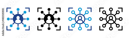Connection icon sheet multiple style collection