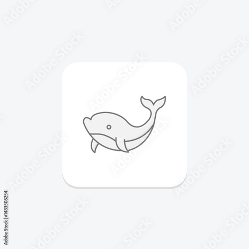 Whale, vector, pixel perfect, illustrator file