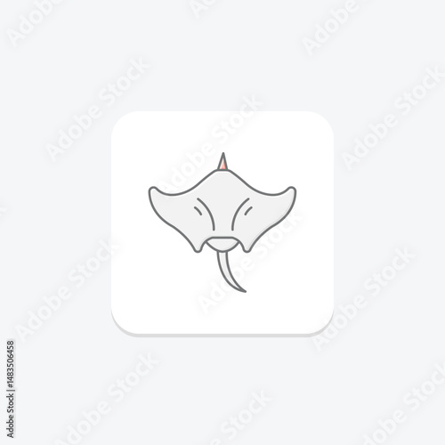 Manta Ray, vector, pixel perfect, illustrator file