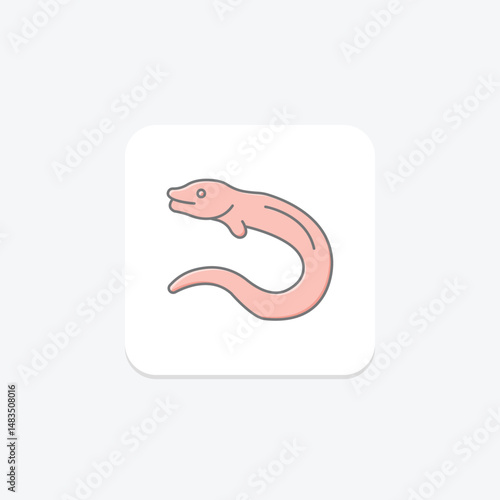 Moray Eel, vector, pixel perfect, illustrator file