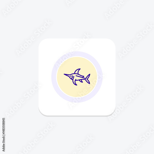 Swordfish, vector, pixel perfect, illustrator file