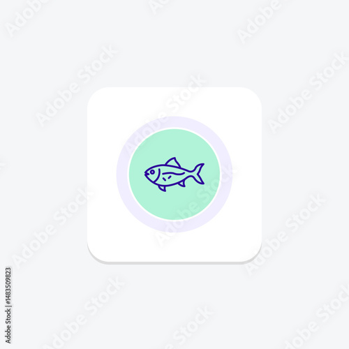 Jackfish, vector, pixel perfect, illustrator file