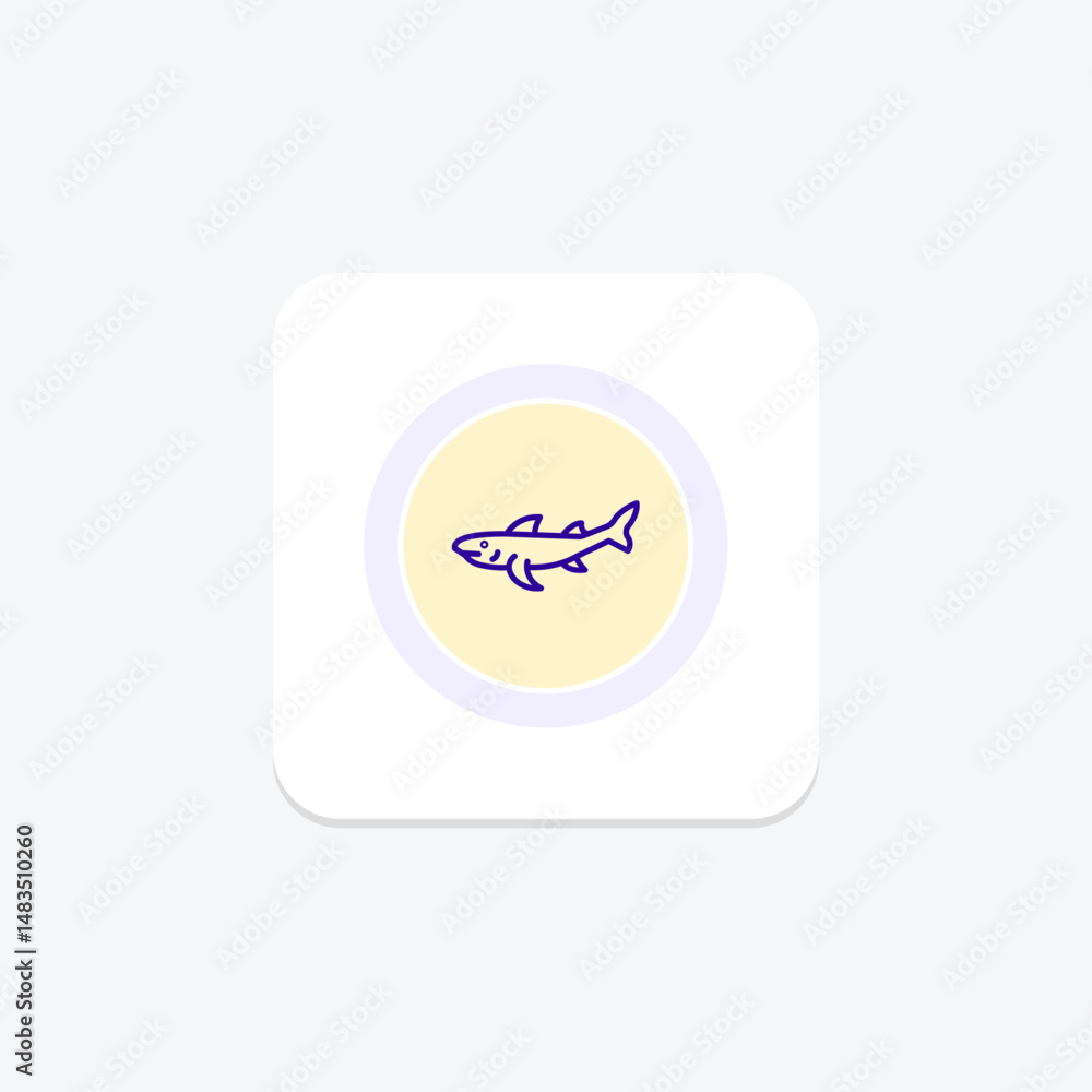 Fototapeta premium Bamboo Shark, vector, pixel perfect, illustrator file