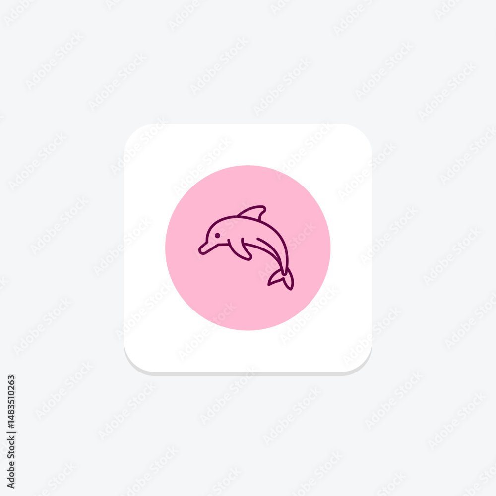 Dolphin, vector, pixel perfect, illustrator file Dolphin, vector, pixel perfect, illustrator file