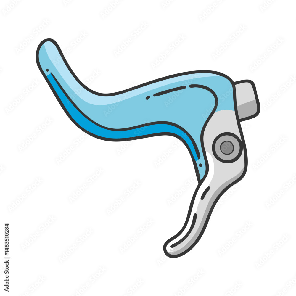 Fototapeta premium bicycle brake lever icon, bicycle brake lever vector illustration-simple illustration of bicycle brake lever, perfect for bicycle brake lever logos and icons