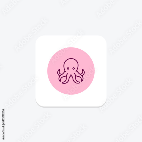 Octopus, vector, pixel perfect, illustrator file