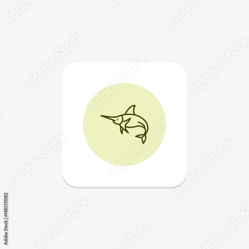 Marlin, vector, pixel perfect, illustrator file