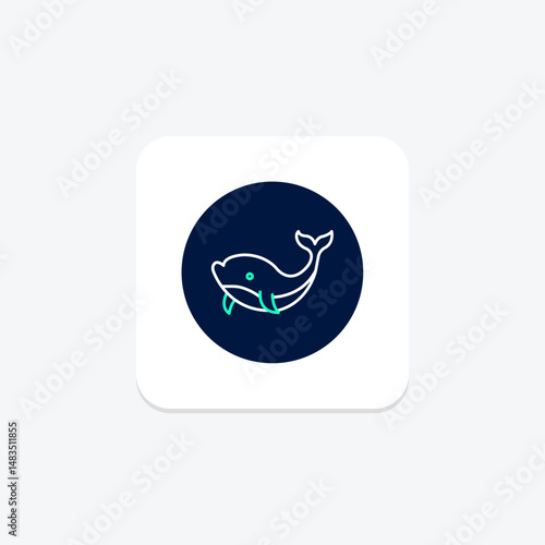 Whale, vector, pixel perfect, illustrator file