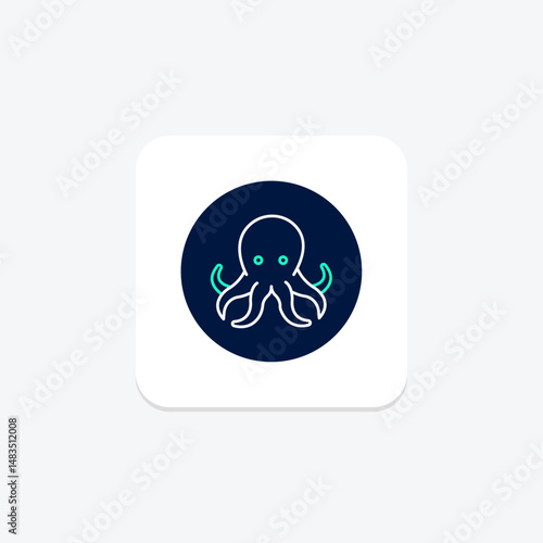 Octopus, vector, pixel perfect, illustrator file