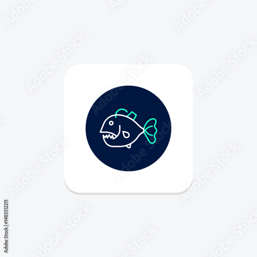Anglerfish, vector, pixel perfect, illustrator file