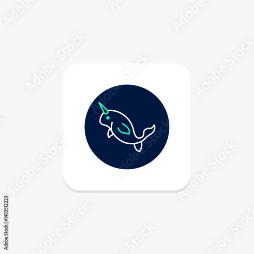 Narwhal, vector, pixel perfect, illustrator file Free Download Narwhal, vector, pixel perfect, illustrator file - GFXLoad