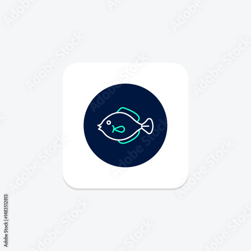 Flounder, vector, pixel perfect, illustrator file