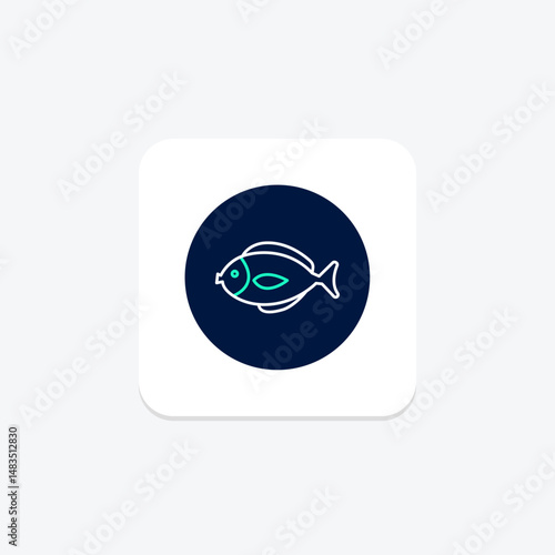 Surgeonfish, vector, pixel perfect, illustrator file