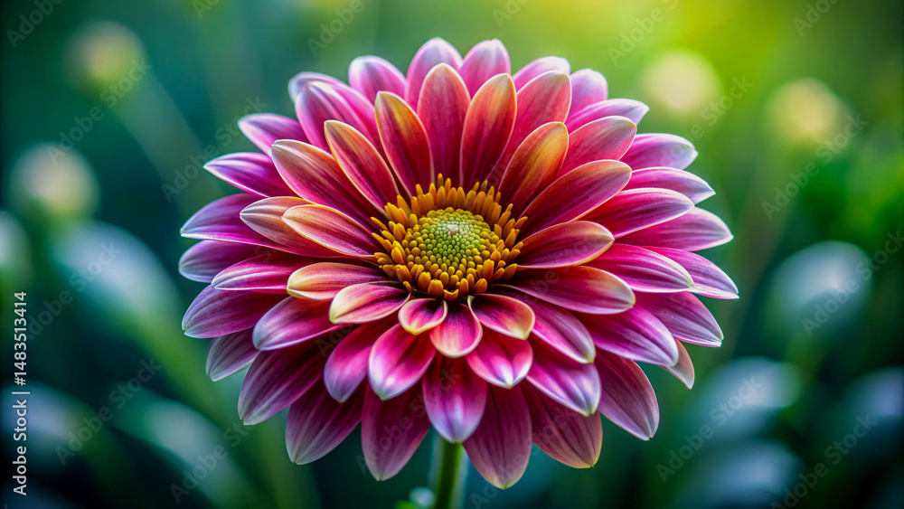 Fototapeta premium Close-up of a vibrant pink gerbera daisy