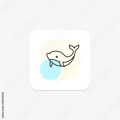 Whale, vector, pixel perfect, illustrator file