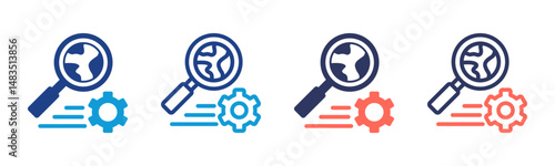 Search Options icon sheet multiple style collection