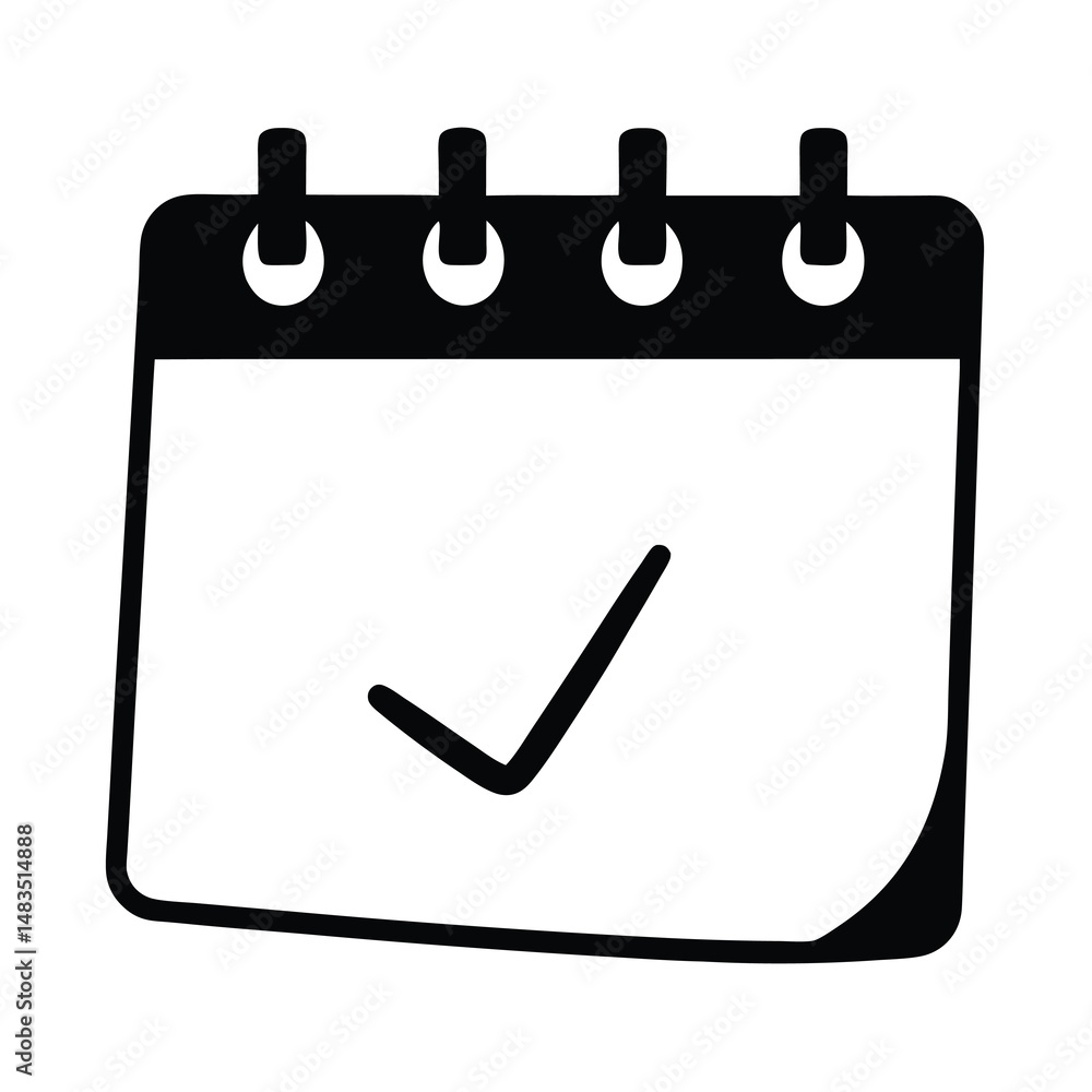 Completed Task on Calendar Schedule Appointment Checklist Reminder Due Date Completed Task on Calendar Schedule Appointment Checklist Reminder Due Date