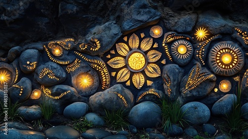 Wallpaper Mural Matariki Day, traditional elements for Matariki Day, with a mystical and cultural feel, Torontodigital.ca