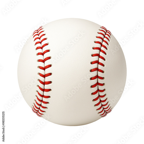 baseball on white background