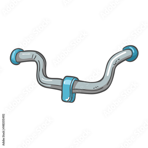 handlebar icon, handlebar vector illustration-simple illustration of handlebar, perfect for handlebar logos and icons