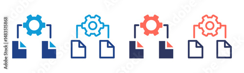 File icon sheet multiple style collection
