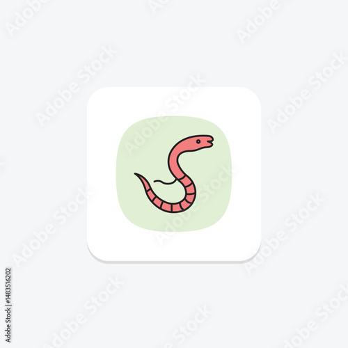 Sea Snake, vector, pixel perfect, illustrator file