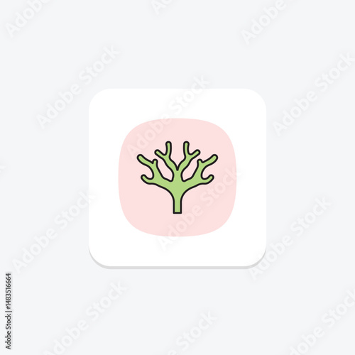 Fan Coral, vector, pixel perfect, illustrator file