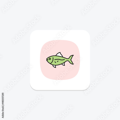 Jackfish, vector, pixel perfect, illustrator file