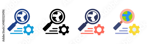 Search Options icon sheet multiple style collection